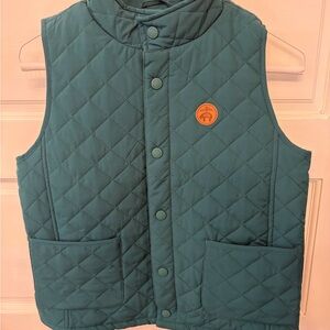 Kids Brooks Brothers Quilted Teal Vest